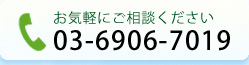 お気軽にご相談ください 03-6906-7019